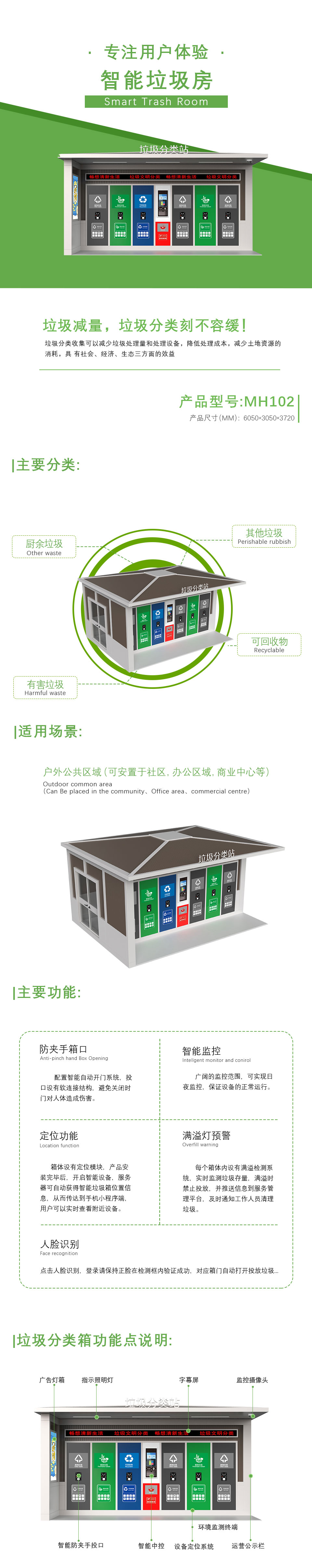 智能垃圾分類(lèi)站